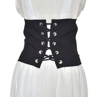 Bow Strap Wide Cotton Belt