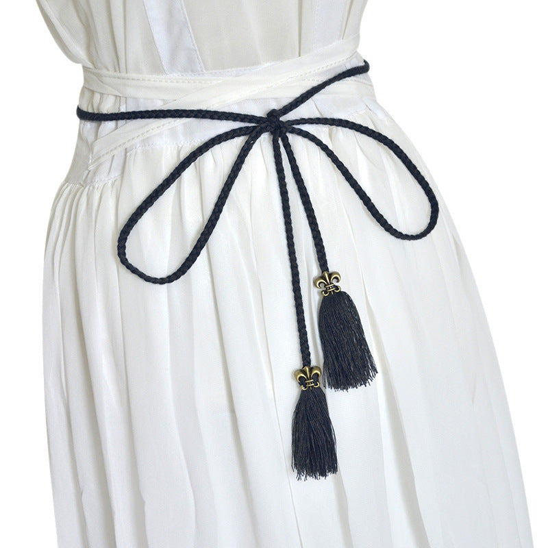 Handwoven thin belt, stylish