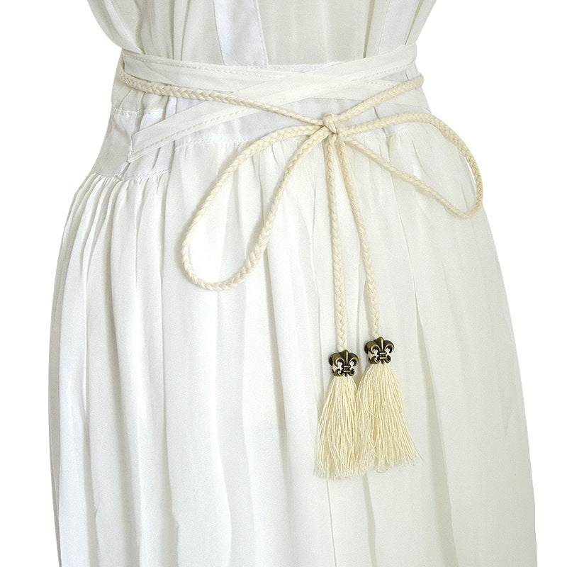 Handwoven thin belt, stylish