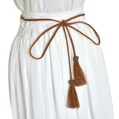 Handwoven thin belt, stylish