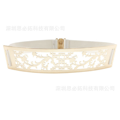 Electroplated metal hollow belt