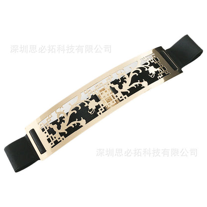 Electroplated metal hollow belt