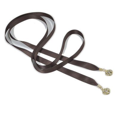 Rhinestone inlaid solid color thin waist rope