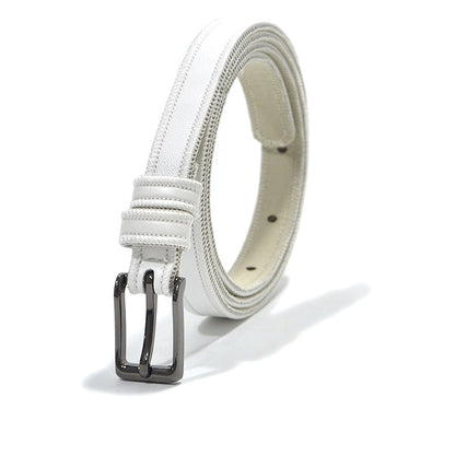 Decorative gun black buckle car stitching thin belt