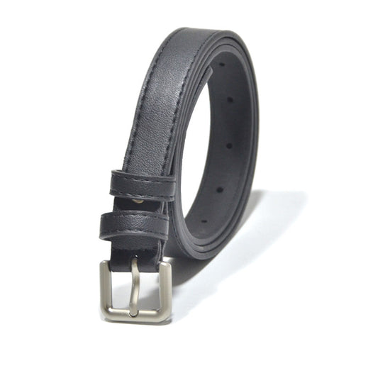 Sewing thread buckle belt simple imitation leather