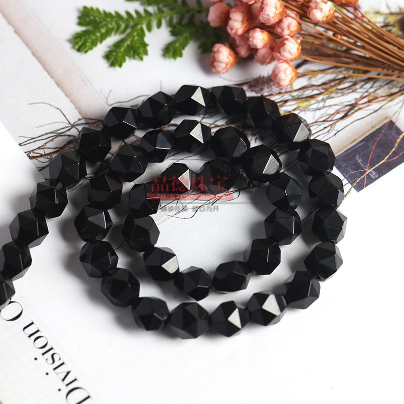 Agate diamond cut rhombus beads loose beads