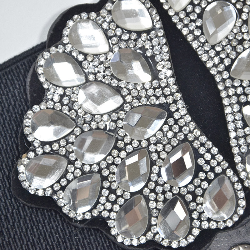 Crystal waist seal with skirt coat