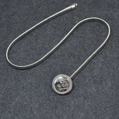 Head metal spring waist chain