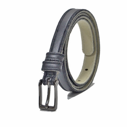 Decorative gun black buckle car stitching thin belt