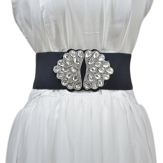 Crystal waist seal with skirt coat