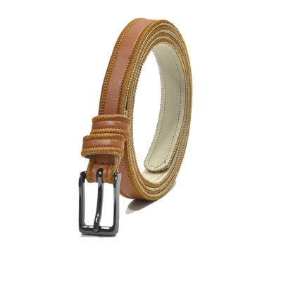 Decorative gun black buckle car stitching thin belt