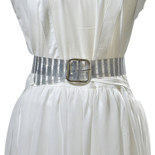 Camouflage crystal women's belt