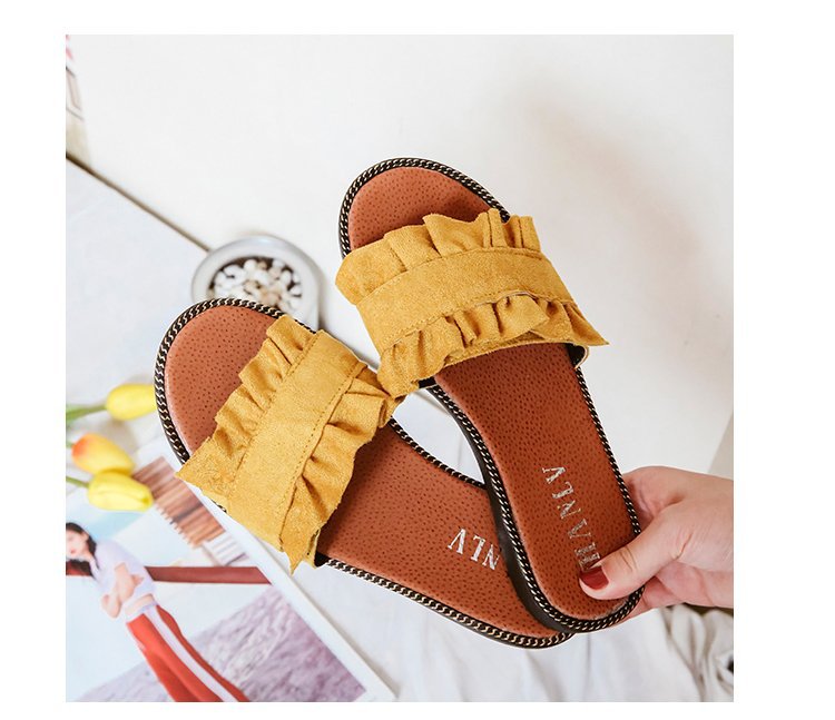 Spring and summer lace slippers