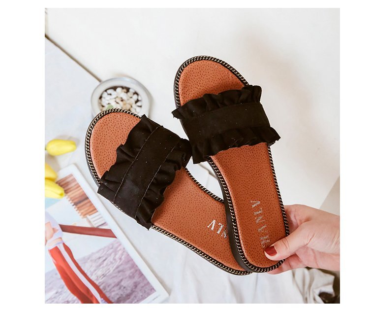 Spring and summer lace slippers