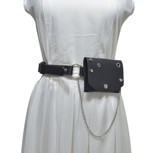 Punk women's fanny pack belt
