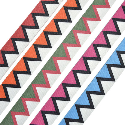 Double loop buckle geometric shape canvas belt