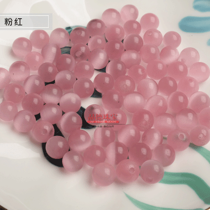 Opal half-hole beads loose beads