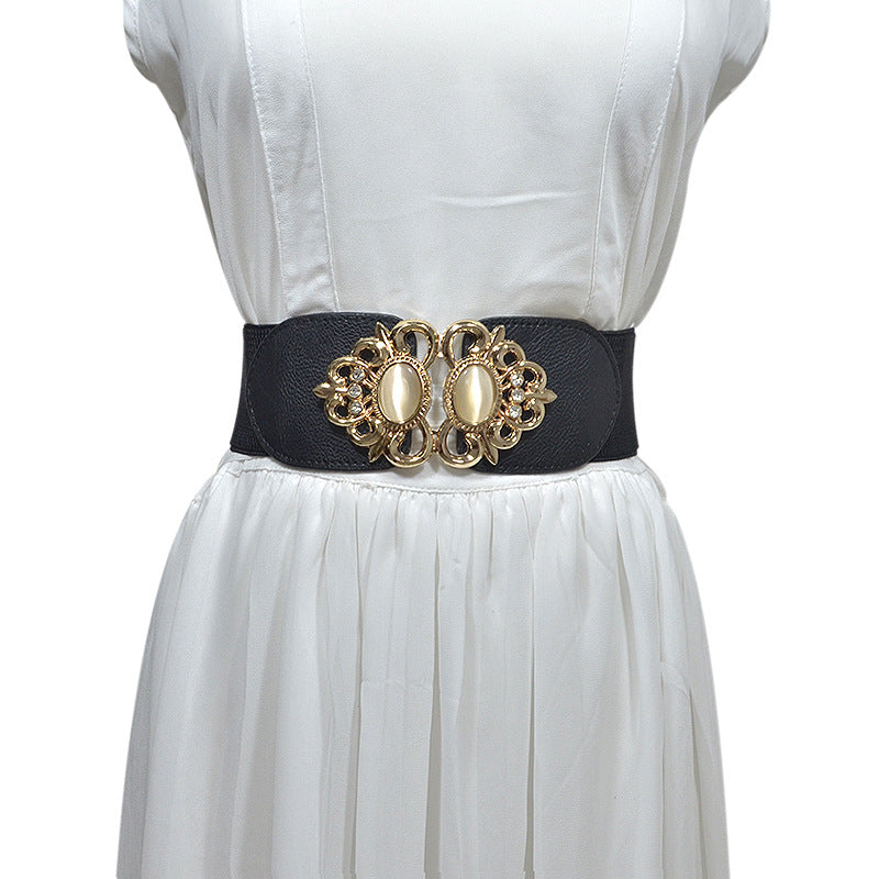 Fashion rhinestone inlaid belt