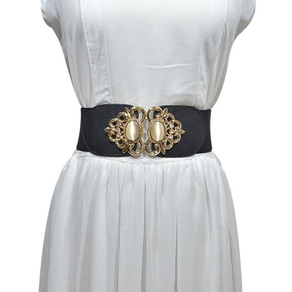 Fashion rhinestone inlaid belt