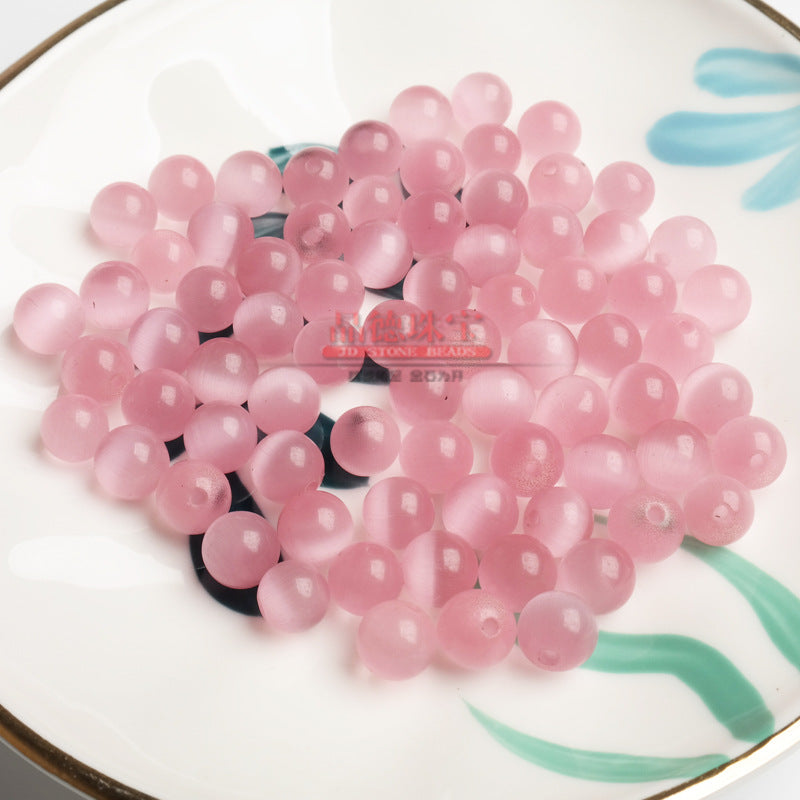 Opal half-hole beads loose beads