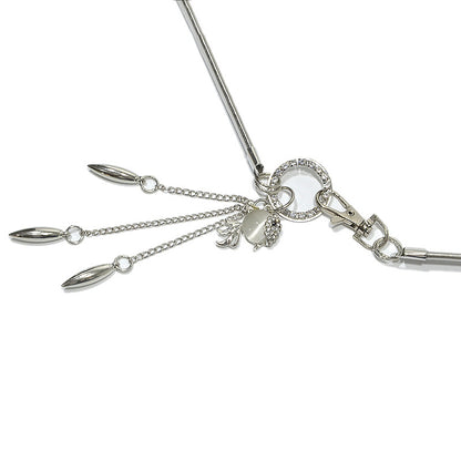 Goldfish rhinestone inlaid pendant waist chain