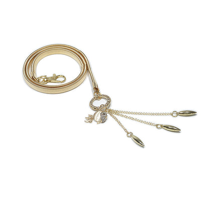 Goldfish rhinestone inlaid pendant waist chain