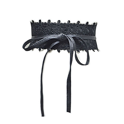 15-Color lace wide belt