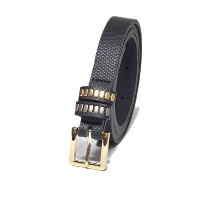 Printed square buckle thin belt wholesale