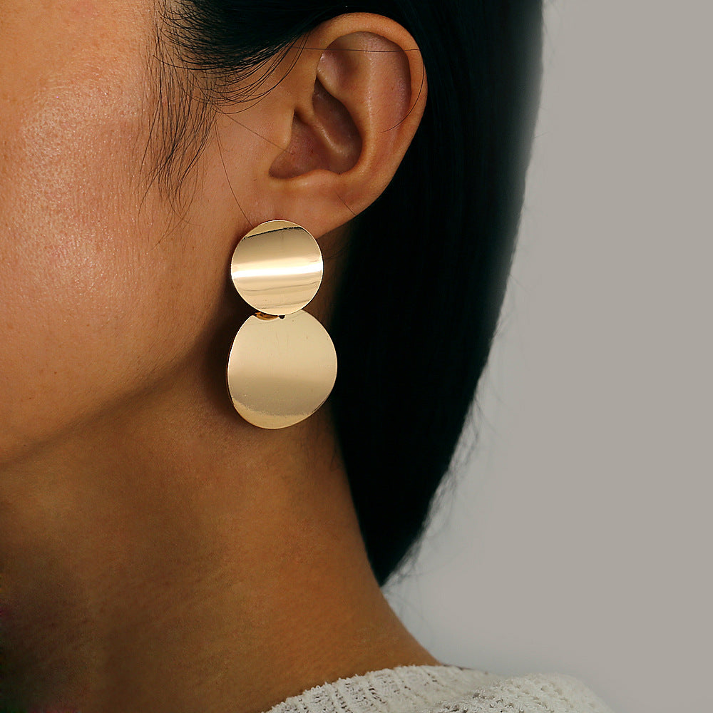 Geometric Metal Statement Earrings