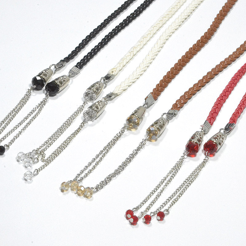 Crystal decorative waist chain