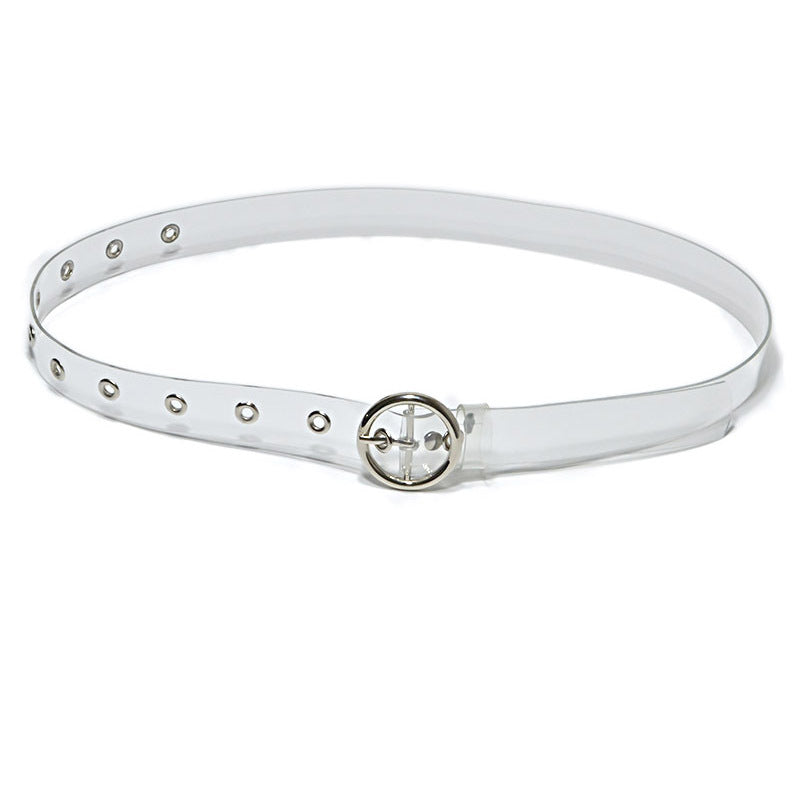 fashion Transparent pvc thin belt