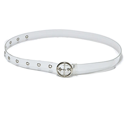 fashion Transparent pvc thin belt