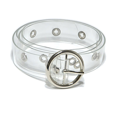 fashion Transparent pvc thin belt