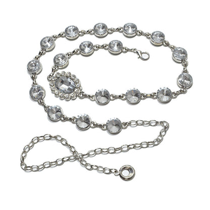 Rhinestone inlaid women's waist chain wholesale