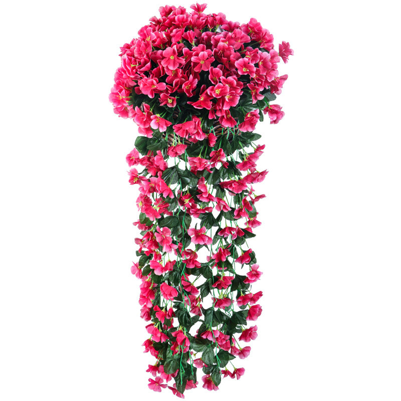 Colgante de pared con tira de flores de boda, hortensia colgante 