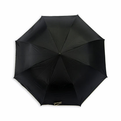 27 Inch Automatic 2-Fold Umbrella Thickened Black Coated Umbrella
