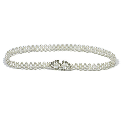 Button elastic thin belt wholesale