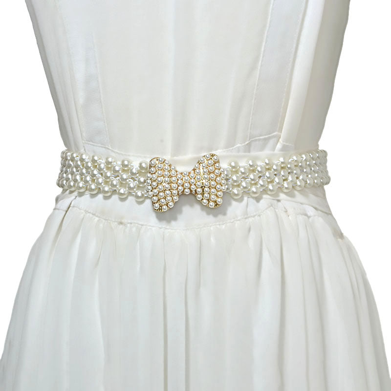 Bow bead thin belt spot wholesale