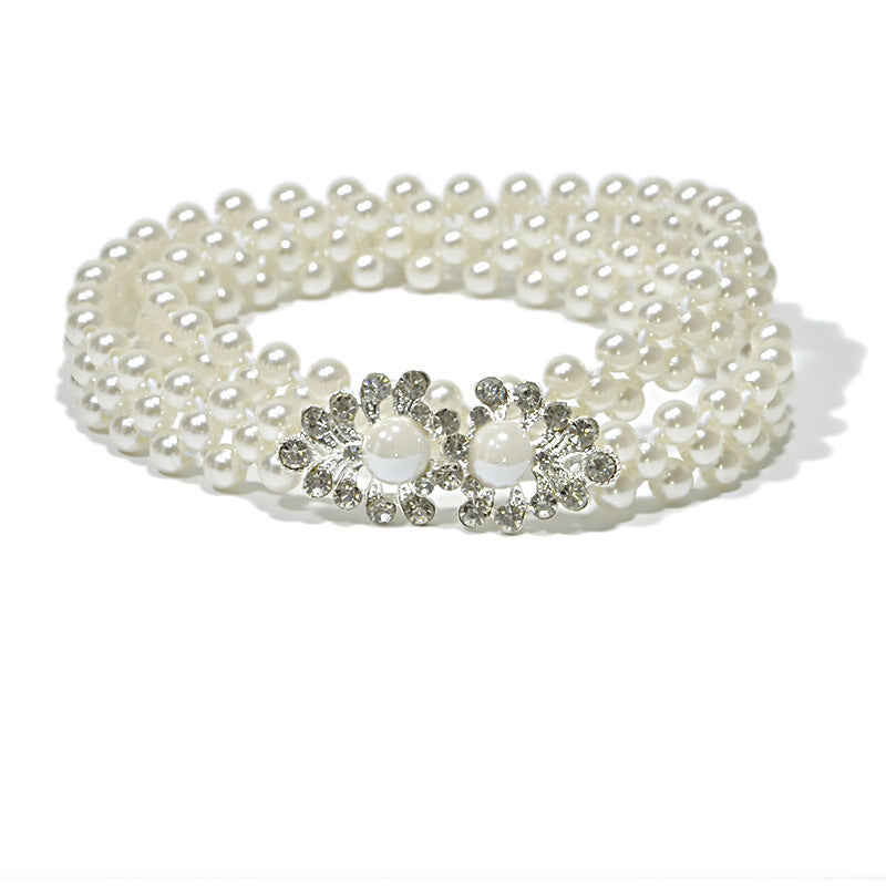 Button elastic thin belt wholesale