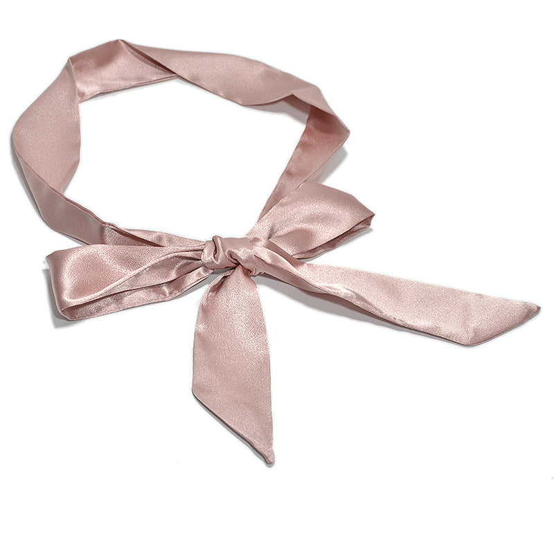 Silk straps, bows