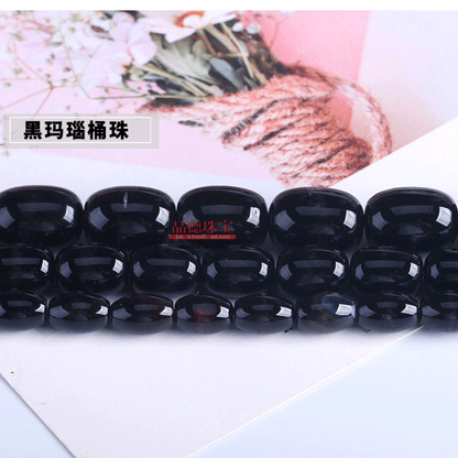 Agate bucket beads DIY jewelry accessories