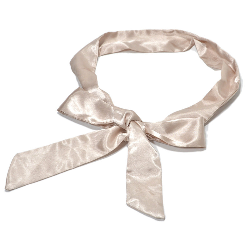 Silk straps, bows