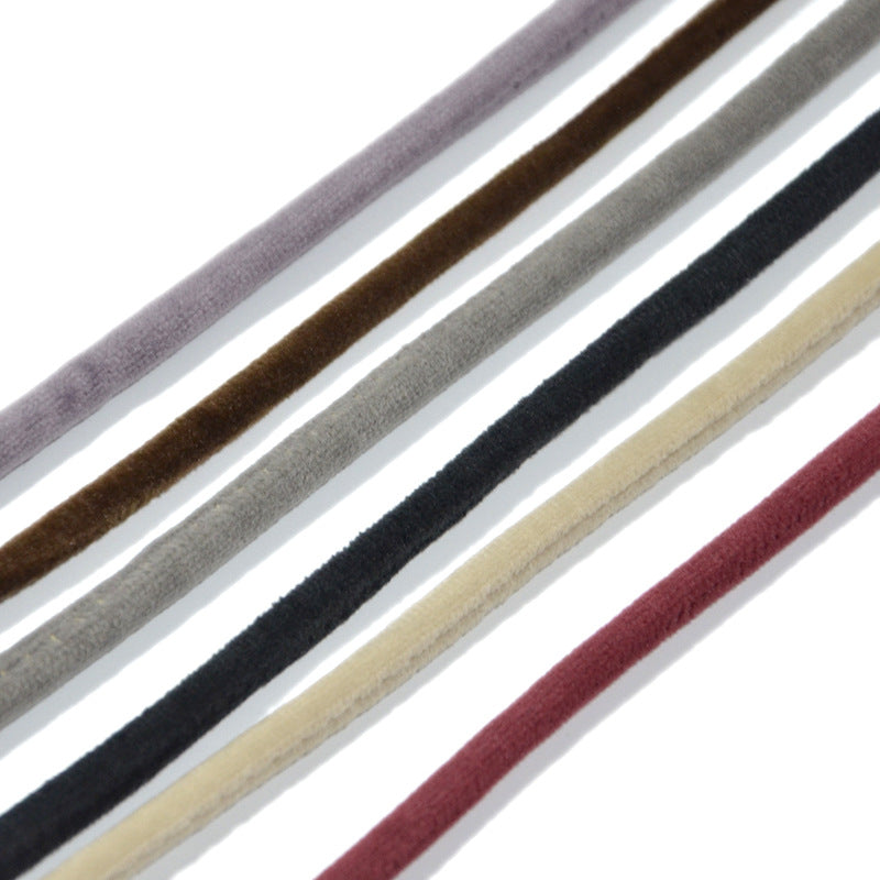 Flannel belt, pearl embellished thin waist chain