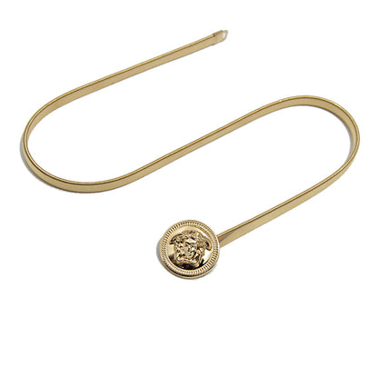 Head metal spring waist chain