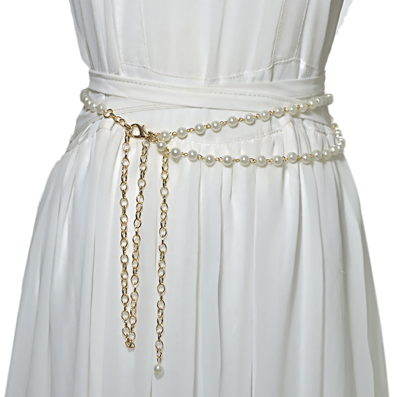 Pearl Waist Chain Body Chain