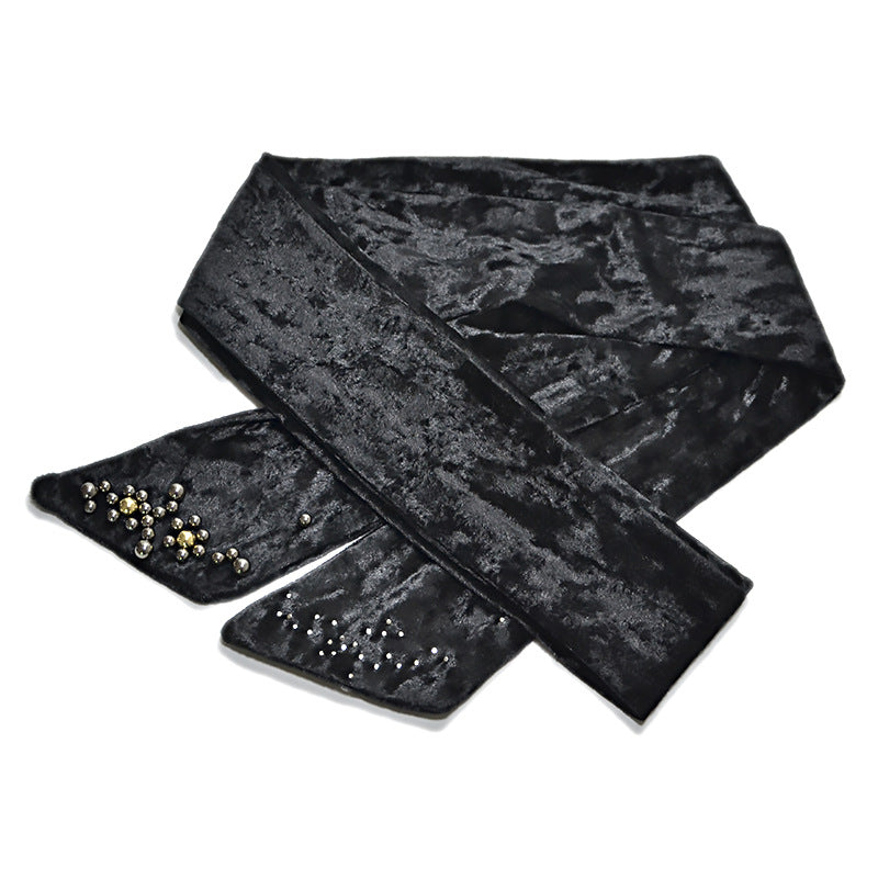 Golden velvet decorative waist seal