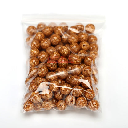 Gold foil beads loose beads DIY jewelry accessories