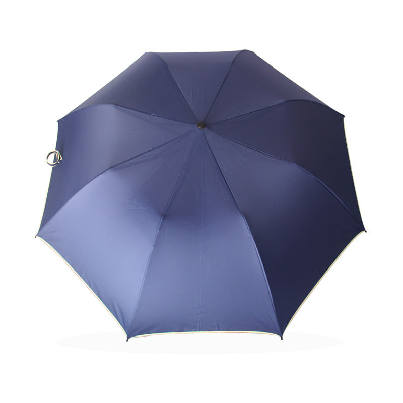 Automatic 2-Fold Umbrella Curved Handle Folding Umbrella