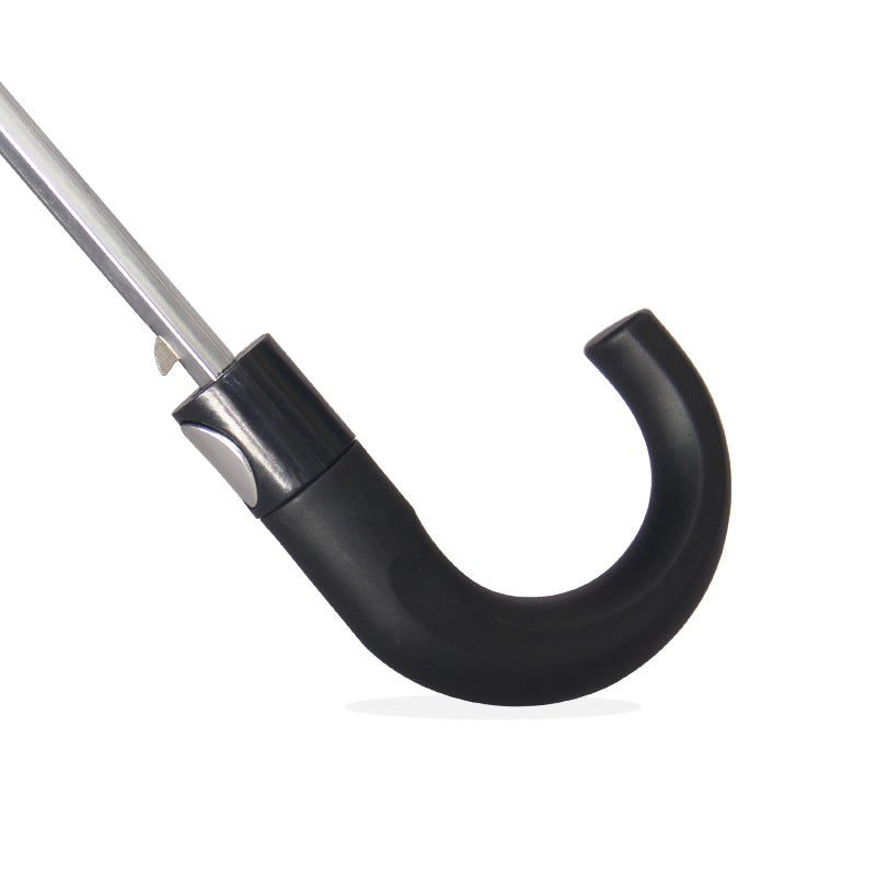 Automatic 2-Fold Umbrella Curved Handle Folding Umbrella