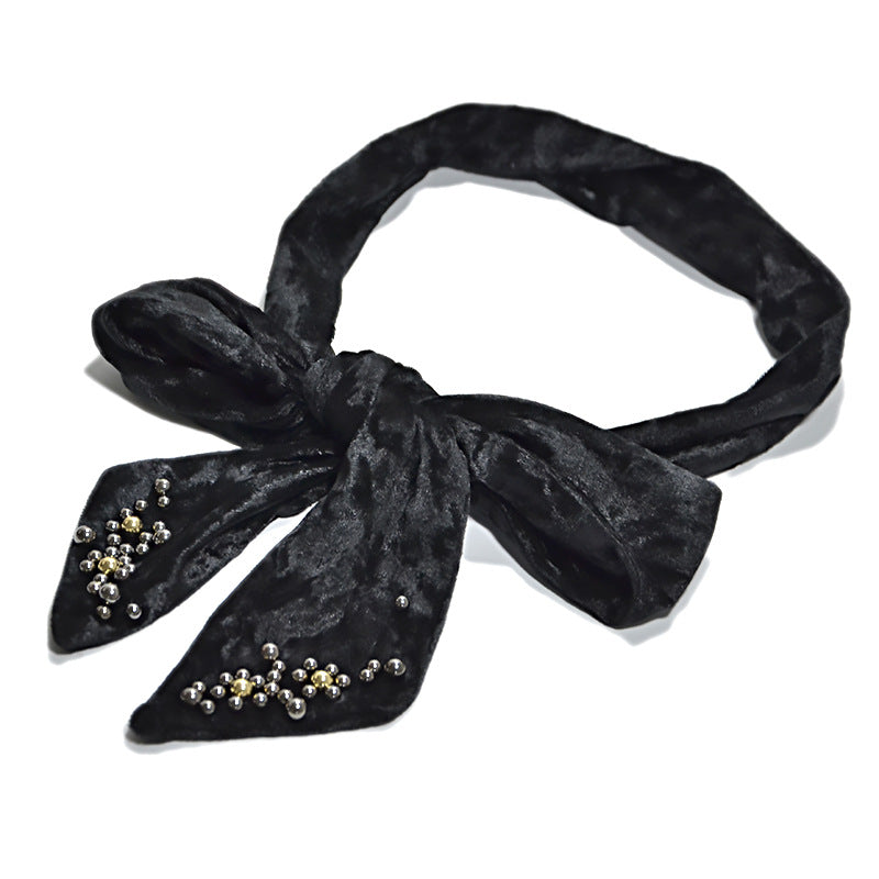 Golden velvet decorative waist seal